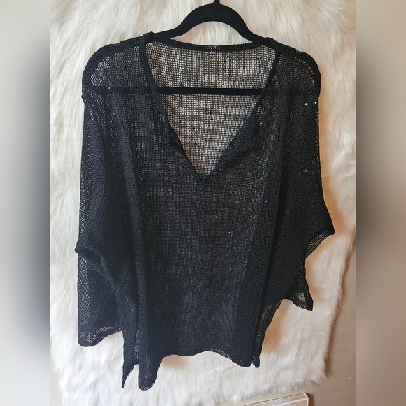 Vintage Sequined Sheer Knit Swim Cover Up - Picture 2 of 7
